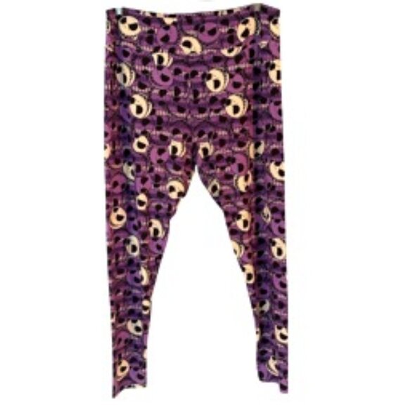 LuLaRoe Disney Jack Skellington Leggings Size TC2 - Picture 2 of 6